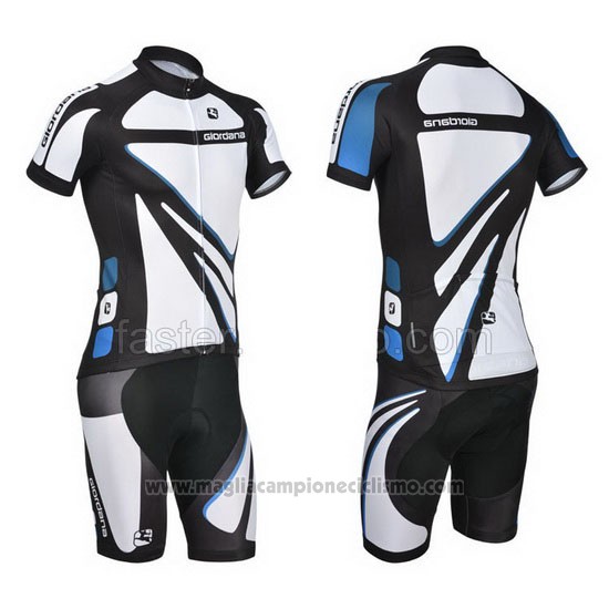 2014 Abbigliamento Ciclismo Giordana Bianco Manica Corta e Salopette