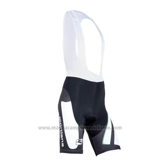 2014 Abbigliamento Ciclismo Giordana Nero e Bianco Manica Corta e Salopette