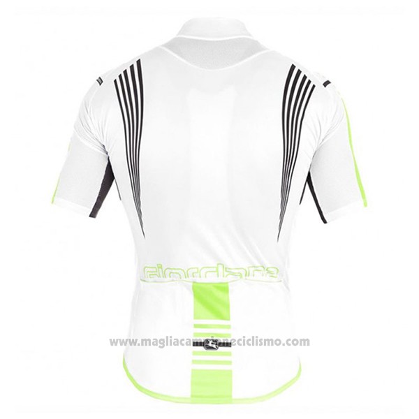 2017 Abbigliamento Ciclismo Giordana Sahara Bianco Manica Corta e Salopette