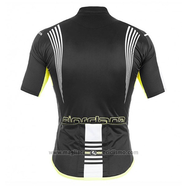 2017 Abbigliamento Ciclismo Giordana Sahara Nero Manica Corta e Salopette