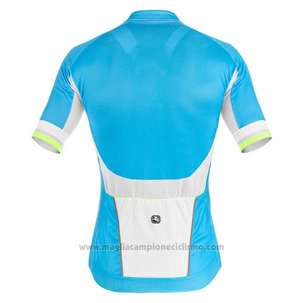 2017 Abbigliamento Ciclismo Giordana Silver Line Celeste Manica Corta e Salopette