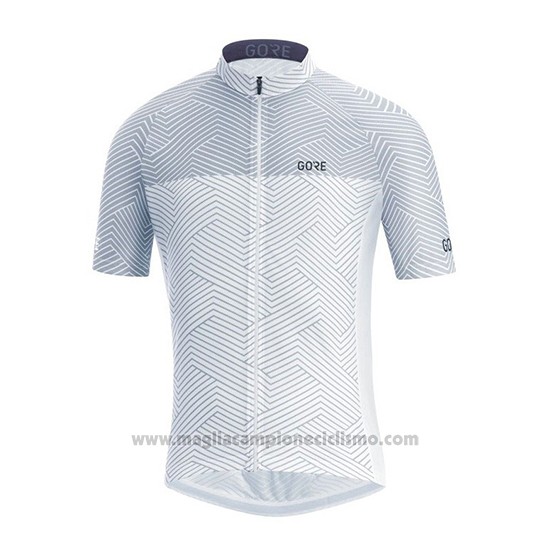 2018 Abbigliamento Ciclismo Gore Bianco Manica Corta e Salopette