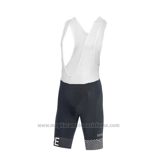 2018 Abbigliamento Ciclismo Gore Bianco Manica Corta e Salopette