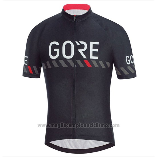 2018 Abbigliamento Ciclismo Gore C3 Nero Manica Corta e Salopette