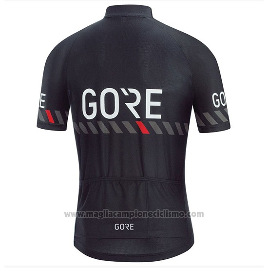 2018 Abbigliamento Ciclismo Gore C3 Nero Manica Corta e Salopette