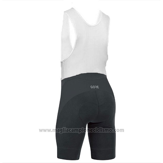 2018 Abbigliamento Ciclismo Gore C7 CC Nero e Rosso Manica Corta e Salopette