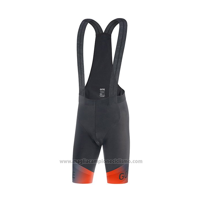 2022 Abbigliamento Ciclismo Gore Arancione Manica Corta e Salopette