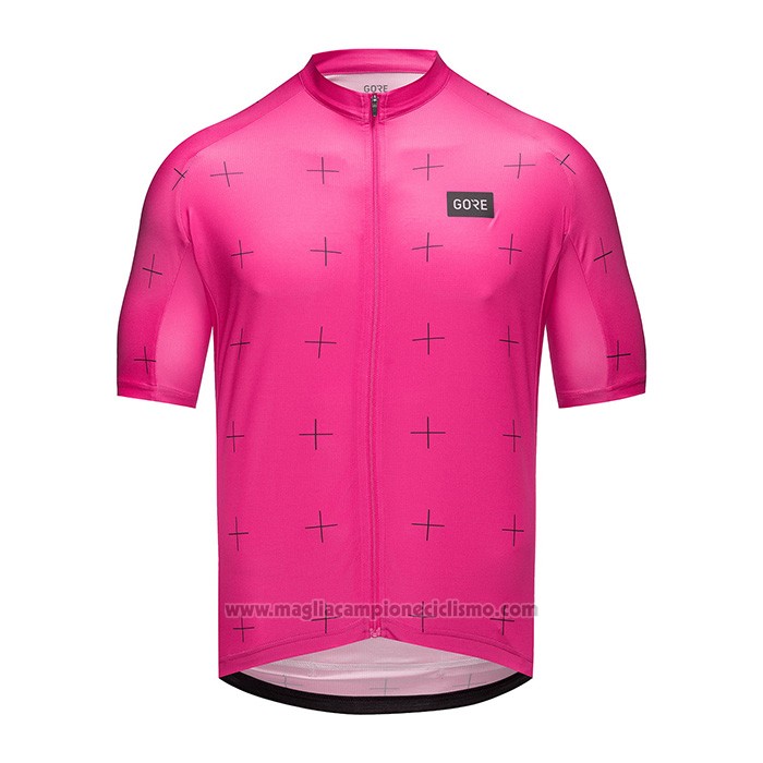 2022 Abbigliamento Ciclismo Gore Fuxia Manica Corta e Salopette