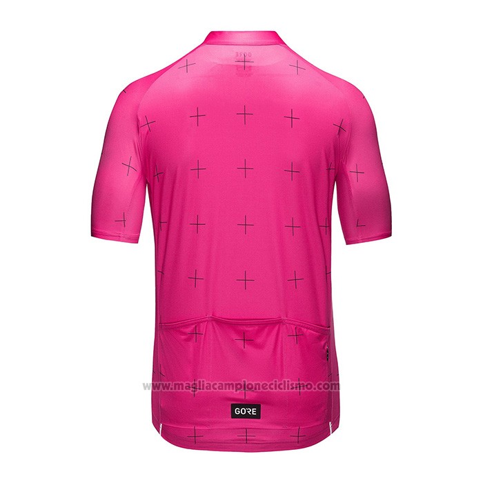 2022 Abbigliamento Ciclismo Gore Fuxia Manica Corta e Salopette
