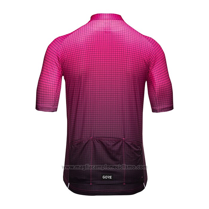 2022 Abbigliamento Ciclismo Gore Viola Nero Manica Corta e Salopette