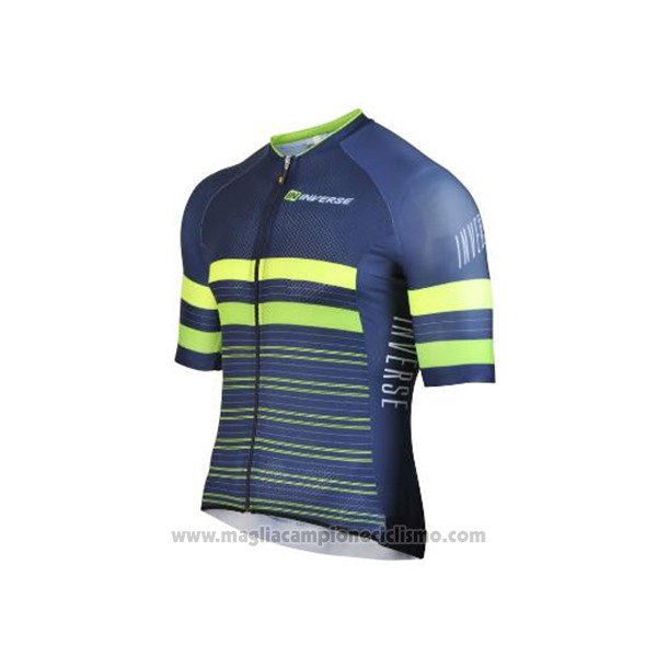2017 Abbigliamento Ciclismo Inverse Blu Manica Corta e Salopette