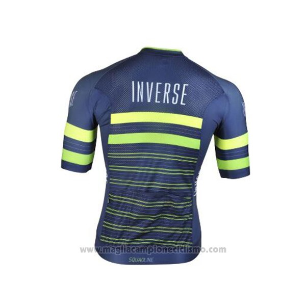 2017 Abbigliamento Ciclismo Inverse Blu Manica Corta e Salopette