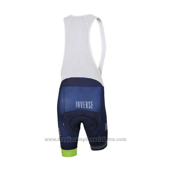 2017 Abbigliamento Ciclismo Inverse Blu Manica Corta e Salopette