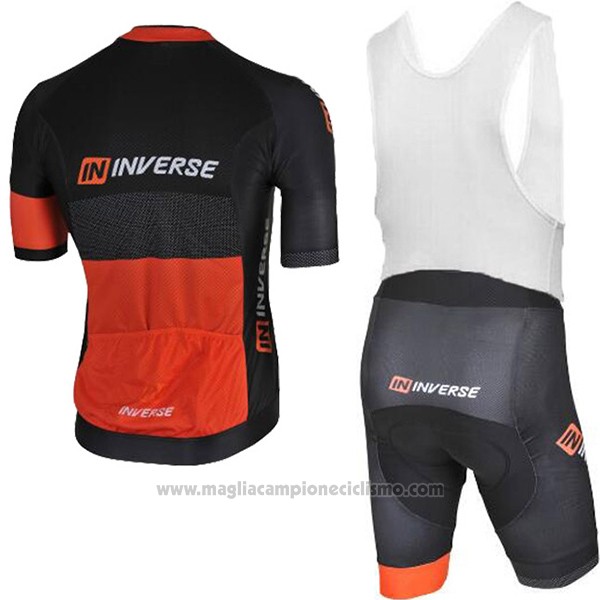 2017 Abbigliamento Ciclismo Inverse Nero Manica Corta e Salopette