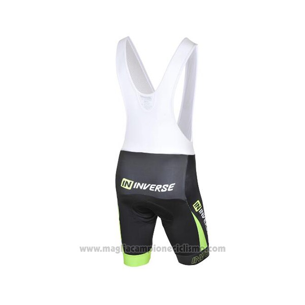 2017 Abbigliamento Ciclismo Inverse Nero e Verde Manica Corta e Salopette