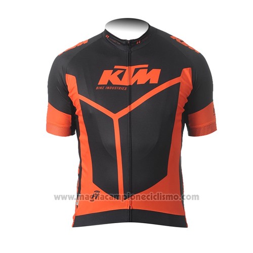 2015 Abbigliamento Ciclismo KTM Arancione e Nero Manica Corta e Salopette