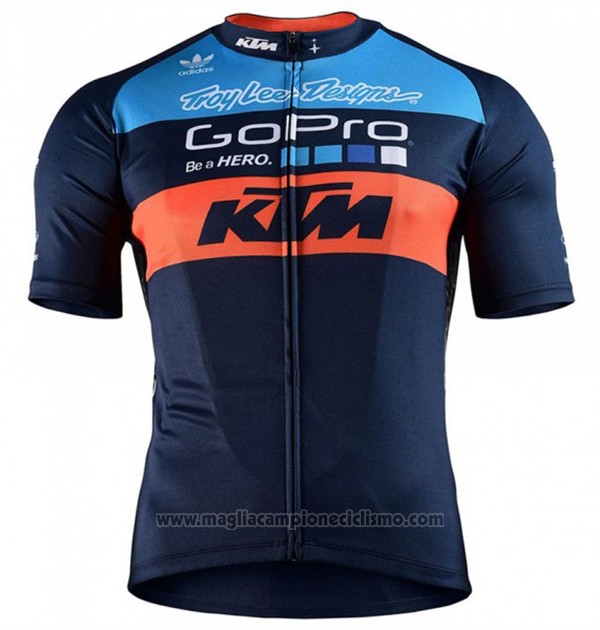 2017 Abbigliamento Ciclismo KTM Blu Manica Corta e Salopette