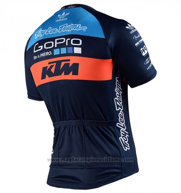 2017 Abbigliamento Ciclismo KTM Blu Manica Corta e Salopette