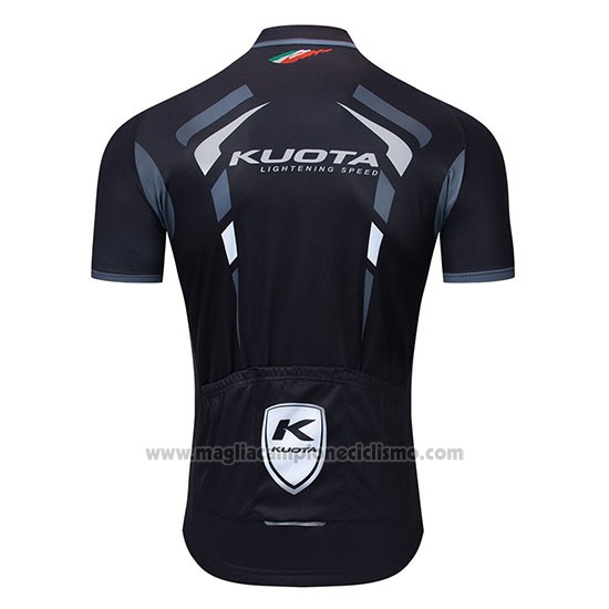 2019 Abbigliamento Ciclismo Kuota Nero Bianco Manica Corta e Salopette