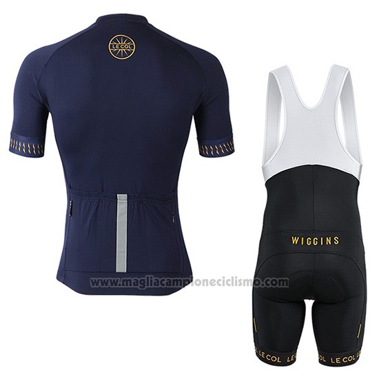 2019 Abbigliamento Ciclismo Lecol Blu Manica Corta e Salopette