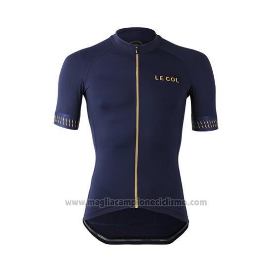 2019 Abbigliamento Ciclismo Lecol Blu Manica Corta e Salopette