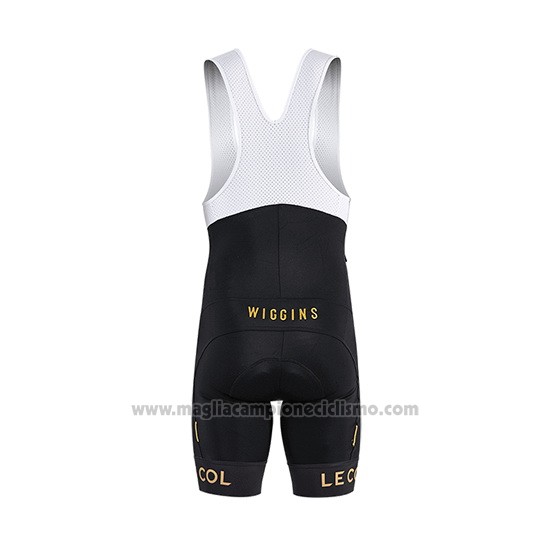 2019 Abbigliamento Ciclismo Lecol Nero Rosso Manica Corta e Salopette