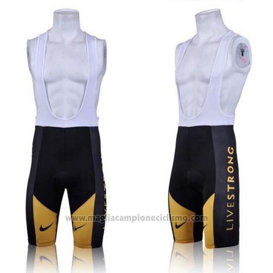 2011 Abbigliamento Ciclismo Livestrong Giallo Manica Corta e Salopette