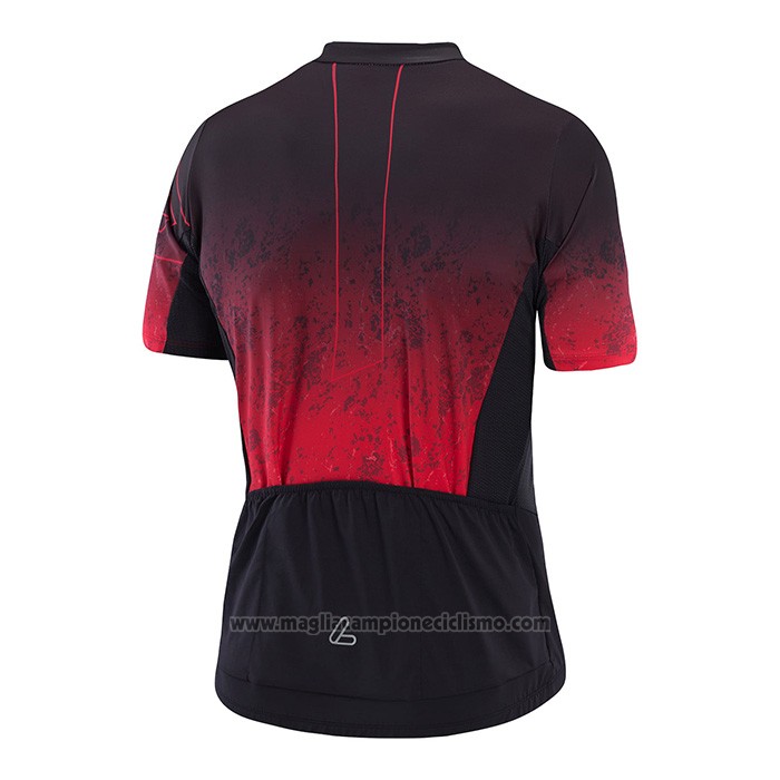 2022 Abbigliamento Ciclismo Loffler Nero Rosso Manica Corta e Salopette