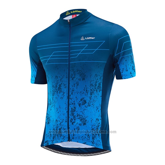 2022 Abbigliamento Ciclismo Loffler Rosso Nero Manica Corta e Salopette