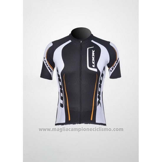 2011 Abbigliamento Ciclismo Look Nero e Bianco Manica Corta e Salopette
