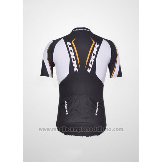 2011 Abbigliamento Ciclismo Look Nero e Bianco Manica Corta e Salopette