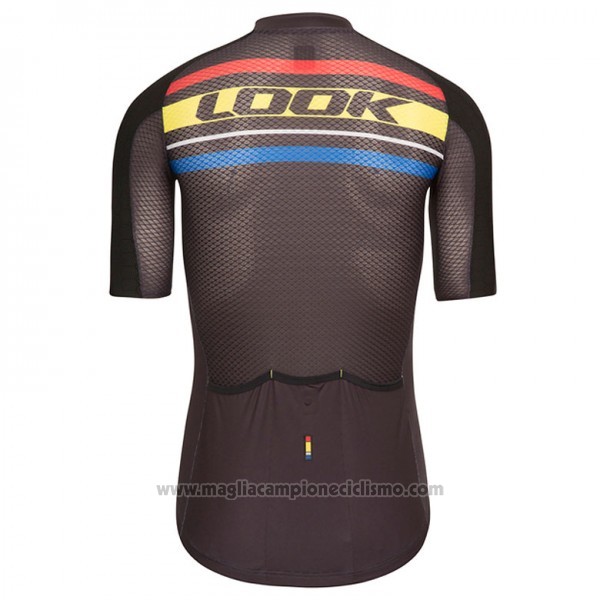 2017 Abbigliamento Ciclismo Look Aero Carrera Nero e Giallo Manica Corta e Salopette