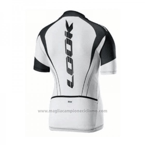 2018 Abbigliamento Ciclismo Look Nero Bianco Manica Corta e Salopette