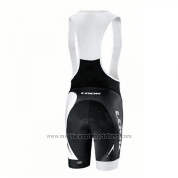 2018 Abbigliamento Ciclismo Look Nero Bianco Manica Corta e Salopette