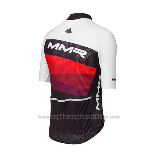 2020 Abbigliamento Ciclismo MMR Bianco Nero Rosso Manica Corta e Salopette