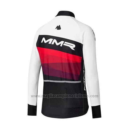2020 Abbigliamento Ciclismo MMR Bianco Nero Rosso Manica Lunga e Salopette
