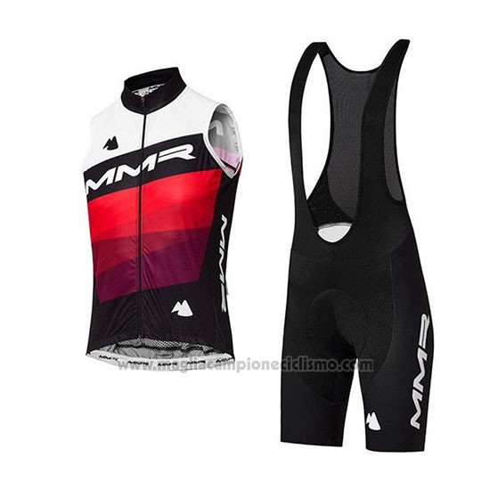 2020 Gilet Antivento MMR Bianco Nero Rosso