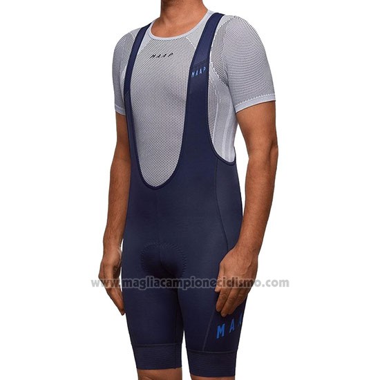 2019 Abbigliamento Ciclismo Maap Aether Spento Blu Manica Corta e Salopette