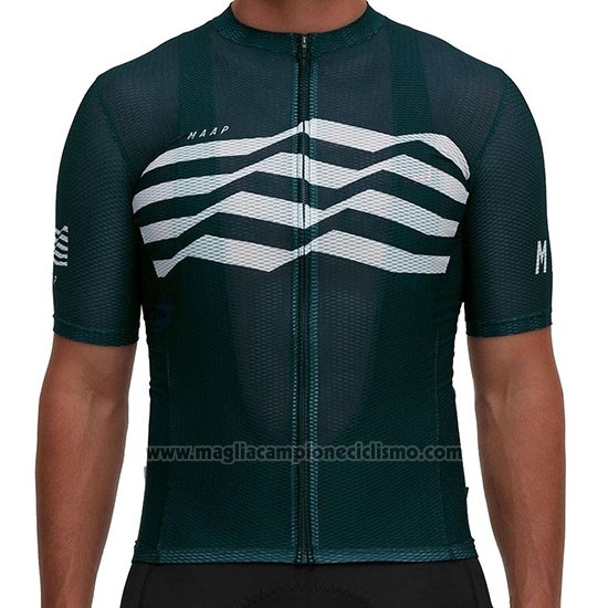 2019 Abbigliamento Ciclismo Maap Flag Verde Bianco Nero Manica Corta e Salopette