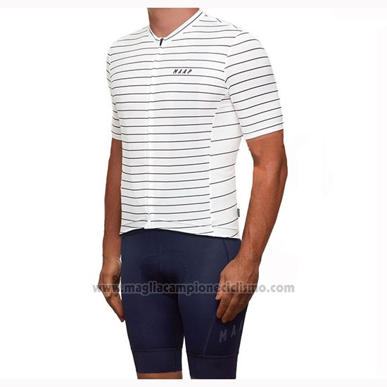 2019 Abbigliamento Ciclismo Maap Movement Bianco Manica Corta e Salopette