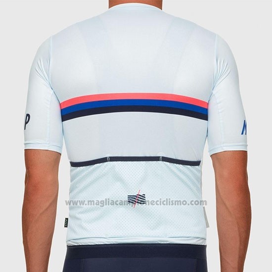 2019 Abbigliamento Ciclismo Maap Nationals Bianco Manica Corta e Salopette