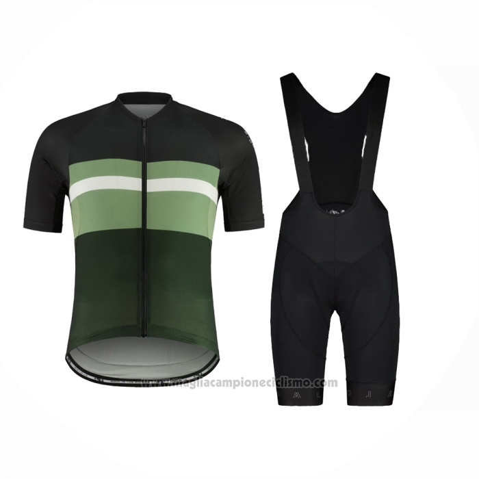 2024 Abbigliamento Ciclismo Maloja Nero Verde Manica Corta e Salopette