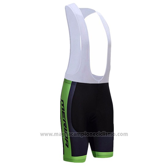 2017 Abbigliamento Ciclismo Merida Nero e Verde Manica Corta e Salopette