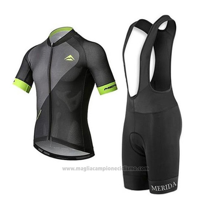2020 Abbigliamento Ciclismo Merida Giallo Nero Manica Corta e