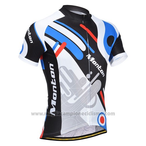 2014 Abbigliamento Ciclismo Monton Blu e Grigio Manica Corta e Salopette
