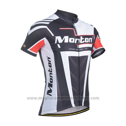2014 Abbigliamento Ciclismo Monton Nero Bianco Manica Corta e Salopette