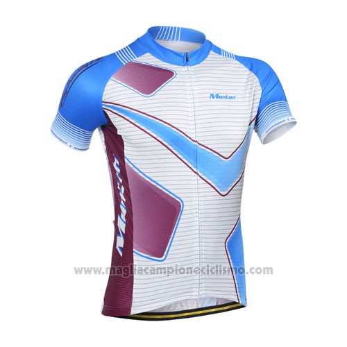 2014 Abbigliamento Ciclismo Monton Viola e Blu Manica Corta e Salopette