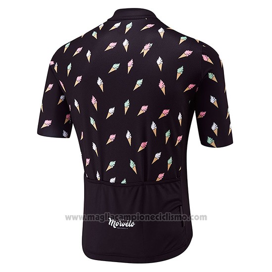 2018 Abbigliamento Ciclismo Morvelo Nero Manica Corta e Salopette