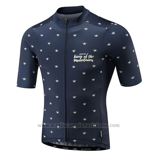 2018 Abbigliamento Ciclismo Morvelo Spento Blu Manica Corta e Salopette