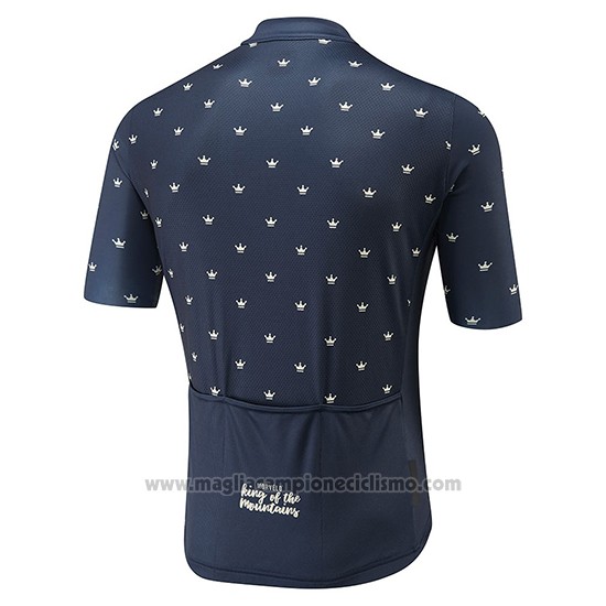 2018 Abbigliamento Ciclismo Morvelo Spento Blu Manica Corta e Salopette